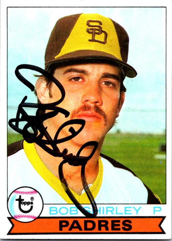 780892 Bob Shirley Signed Baseball Card - San Diego Padres 1979 Topps No.594