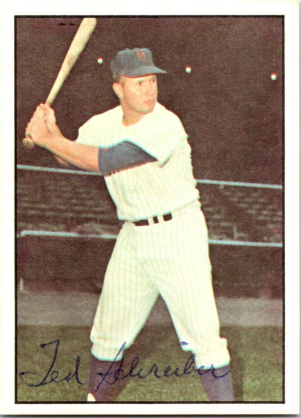 737303 Ted Schreiber Autographed Baseball Card -   York Mets 1976 SSPC No.43
