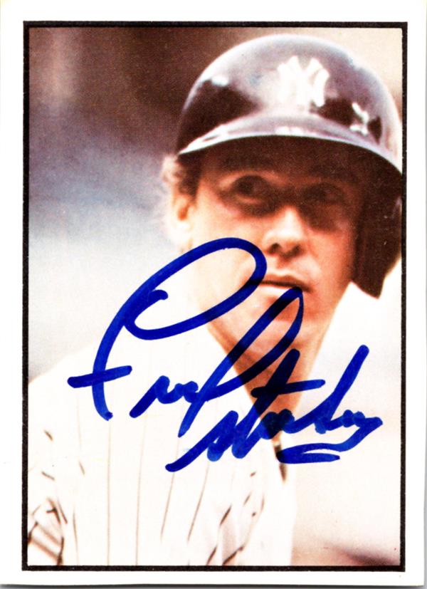 769375 Fred Stanley Autographed Baseball Card -   York Yankees 1978 SSPC No.12