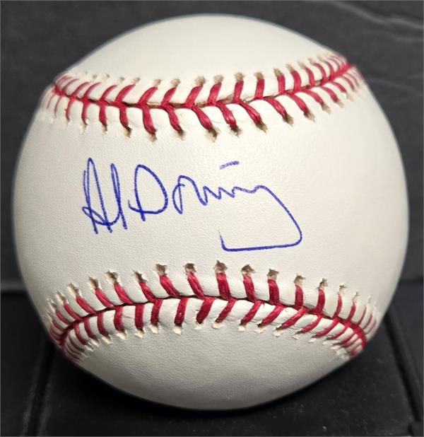 783680 Al Downing Autographed Baseball - Romlb   York Yankees La Dodgers