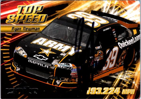 793906 Ryan Man Autographed Trading Card - Auto Racing, Nascar 2012 Press Pass Ignite Top Speed No.67