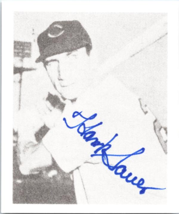 782845 Hank Sauer Autographed Baseball Card - Cincinnati Reds 1987 CCC 1948 Reprint No.45