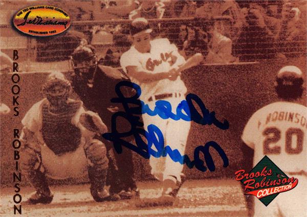 783019 Brooks Robinson Autographed Baseball Card - Baltimore Orioles 1993 Twc Brc No.Br6