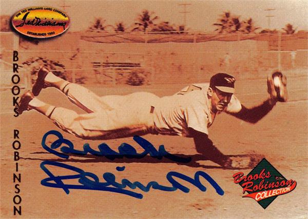 783015 Brooks Robinson Autographed Baseball Card - Baltimore Orioles 1993 Twc Brc No.Br8