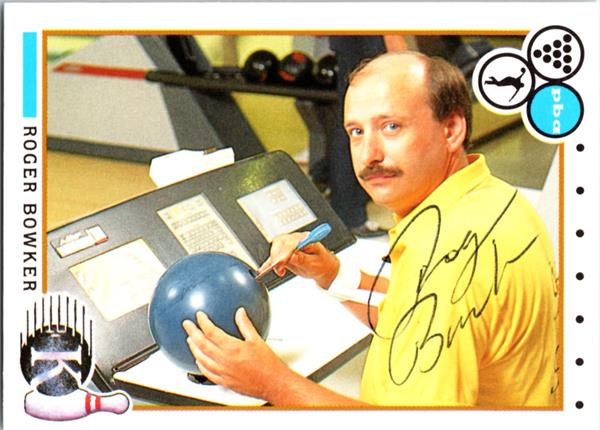 783270 Roger Bowker Autographed Trading Card - Bowling, SC 1990 Kingpins No.59