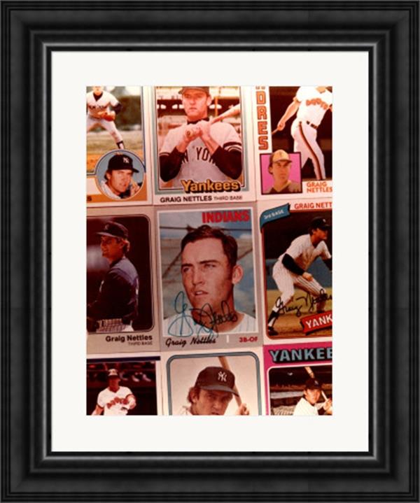 783532 Graig Nettles Autographed 8 x 10 in. Photo - Matted Framed   York Yankees Padres Indians No.BC671
