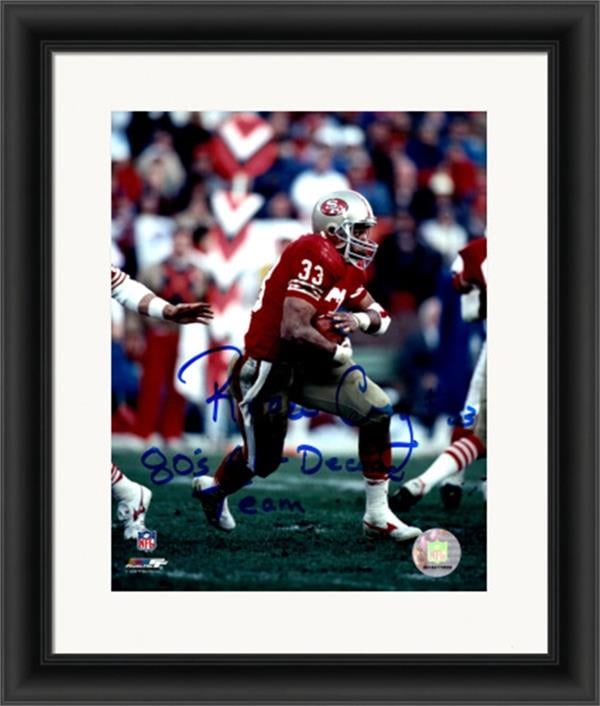 783614 Roger Craig Autographed 8 x 10 in. Photo - San Francisco 49ers No.Sc29 Inscribed 80s All Decade Team Matted & Framed