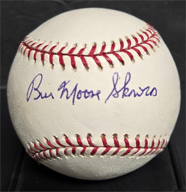 783640 Bill Moose Skowron Autographed Baseball - Romlb Yankees Dodgers White Sox Legend