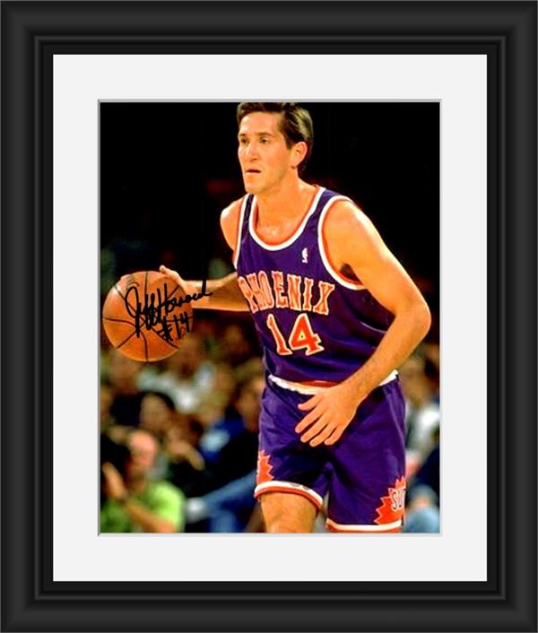 Picture of Autograph Warehouse 793809 Jeff Hornacek Autographed 8 x 10 in. Photo - Phoenix Suns No.SC1 Matted & Framed