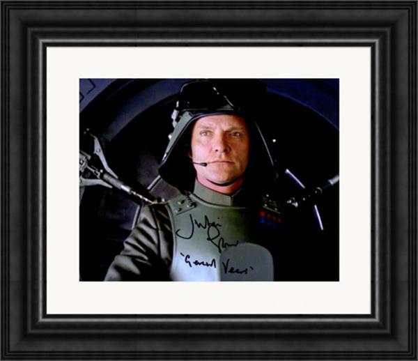 783454 Julian Glover Autographed 8 x 10 in. Photo - General Maximilian Veers, Star Wars Empire Strikes Back No.SC1 Matted & Framed