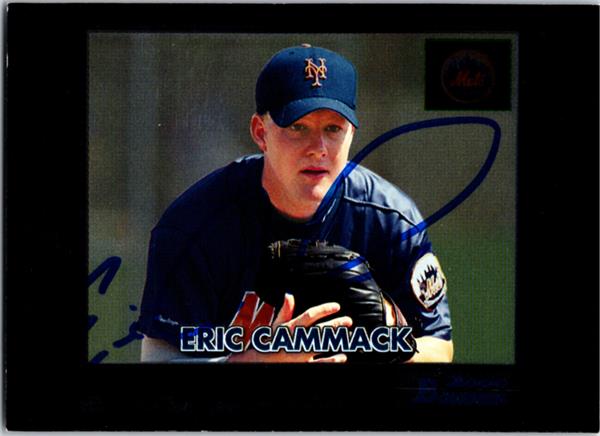 794175 Eric Cammack Autographed Baseball Card -   York Mets 2000 Bowman Retro Future No.228