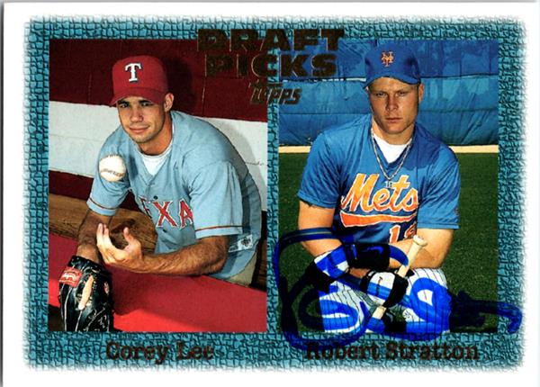 769622 Robert Stratton Autographed Baseball Card -   York Mets 1996 Topps Draft Picks No.270