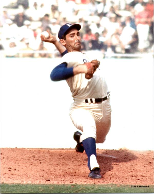 769857 Sandy Koufax 8 x 10 in. Photo - Brooklyn Dodgers Licensed