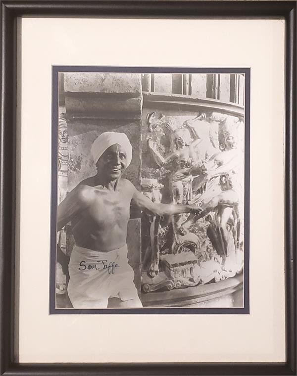 780177 Sam Jaffe Autographed 8 x 10 in. Photo - Matted Framed - Gunga Din