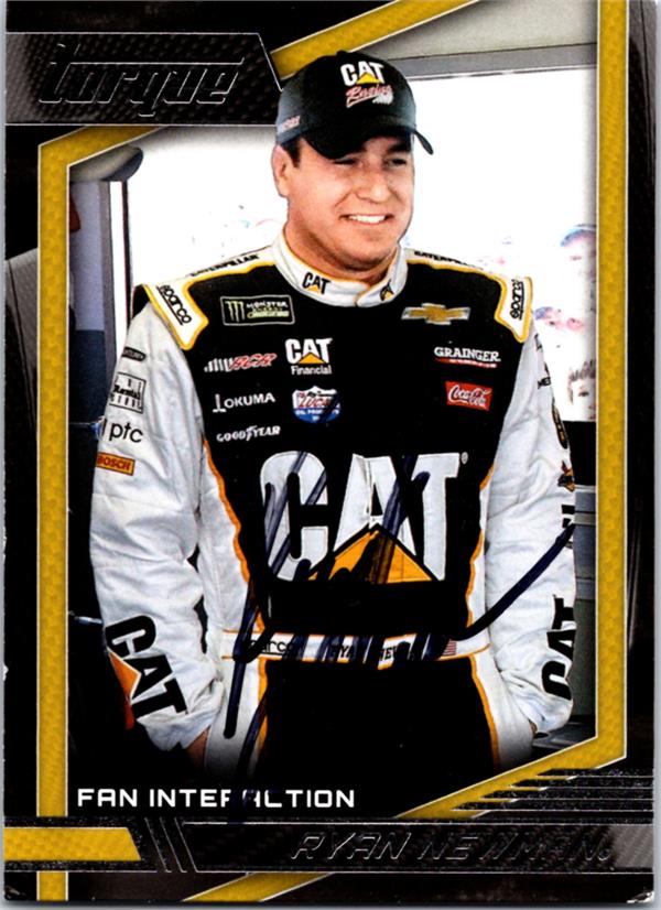 780276 Ryan Man Autographed Trading Card - Auto Racing, Nascar, SC 2017 Panini Torque No.77
