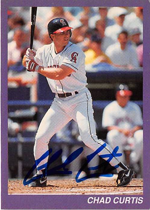 365305 Chad Curtis Autographed Baseball Card - California Angels Religious Edition Card No.CC1