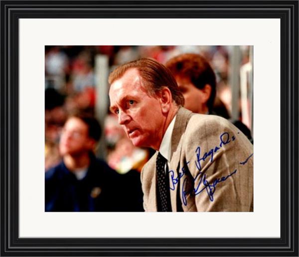 Picture of Autograph Warehouse 726205 Red Berenson Autographed 8 x 10 in. Photo - Michigan Wolverines Coach No.2 Matted & Framed