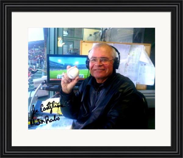 726384 Joe Castiglione Autographed 8 x 10 in. Photo - Boston Red Sox Broadcaster No.SC4 Matted & Framed Red Sox Radio