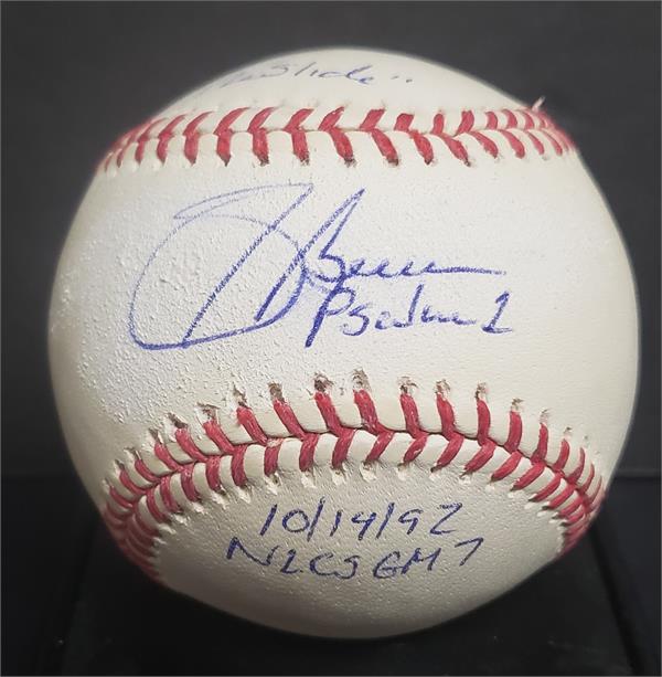Picture of Autograph Warehouse 726269 Sid Bream Autographed Baseball - Inscribed 1992 NLCS The Slide Gm 7 - Romlb Atlanta Braves Moment