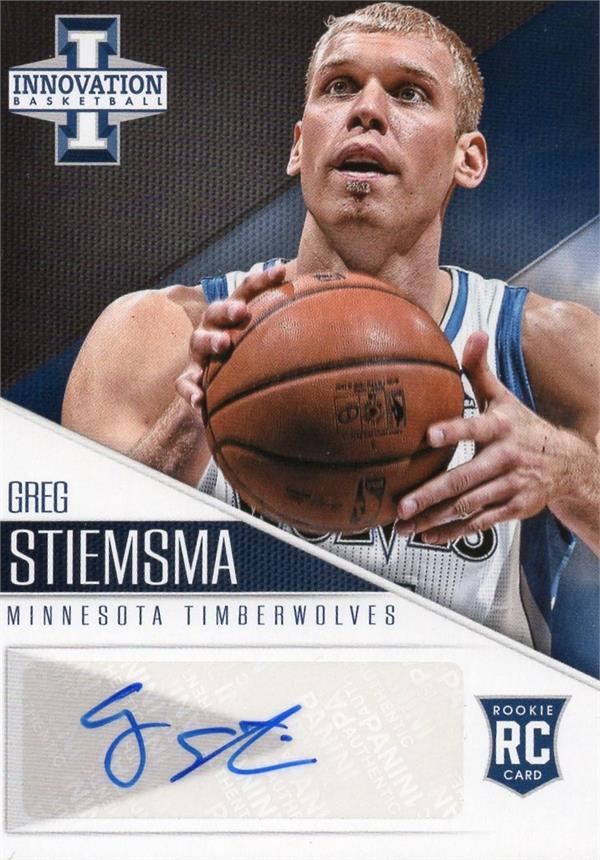 737521 Greg Stiemsma Autographed Basketball Card - Minnesota Timberwolves 2013 Panini Innovation Rookie No.24