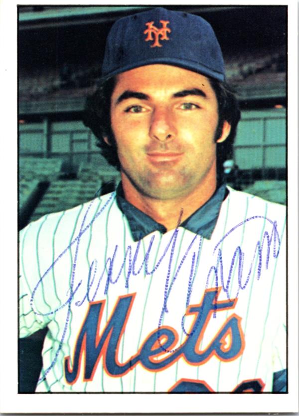 780721 Jerry Cram Autographed Baseball Card -   York Mets 1975 SSPC No.559
