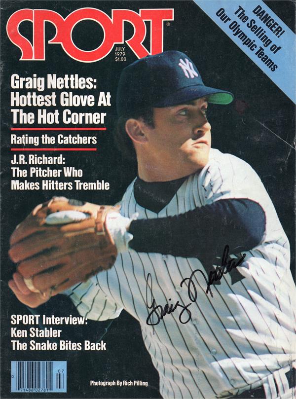 Picture of Autograph Warehouse 737861 Graig Nettles Autographed Magazine - Sport July 1979 -   York Yankees