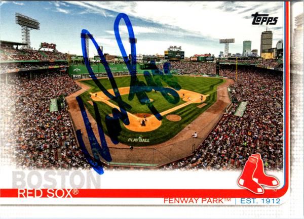 794444 Wade Boggs Autographed Baseball Card - Boston Red Sox, SC88 2019 Topps Fenway Park No.160