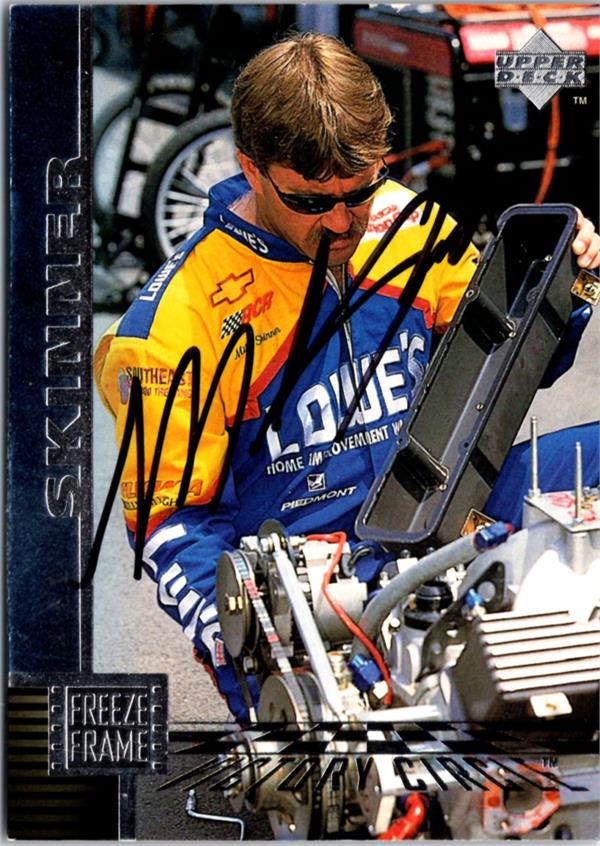 793918 Mike Skinner Autographed Trading Card - Auto Racing, Nascar, SC 1998 Upper Deck Freeze Frame No.128