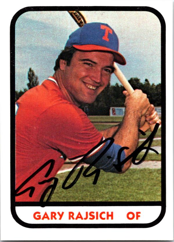 794141 Gary Rajsich Autographed Baseball Card - Tidewater Tides 1981 TCMA No.1100