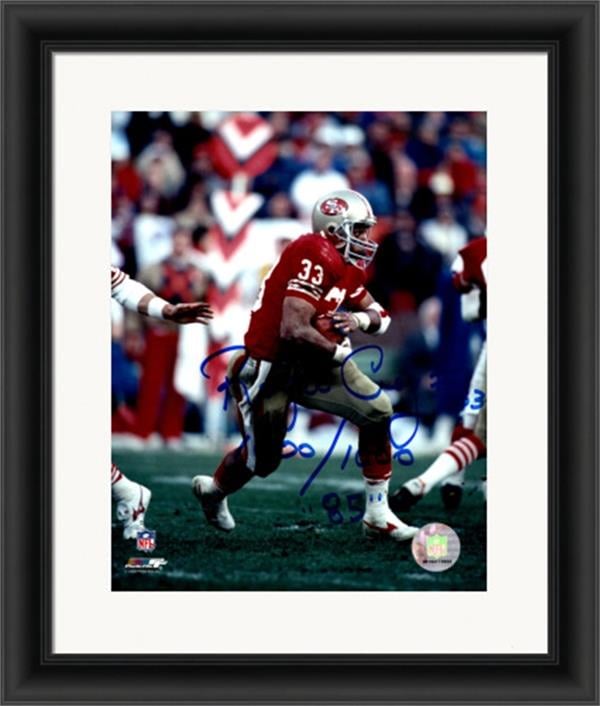 783613 Roger Craig Autographed 8 x 10 in. Photo - San Francisco 49ers No.SC28 Inscribed 1000 & 1000 85 Matted & Framed