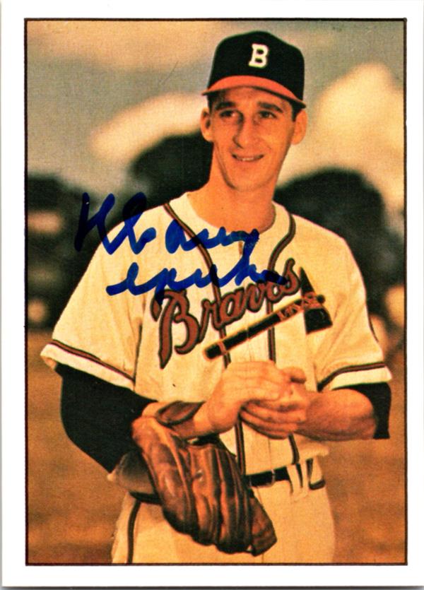 768725 Warren Spahn Autographed Baseball Card - Boston Braves 1979 TCMA No.3