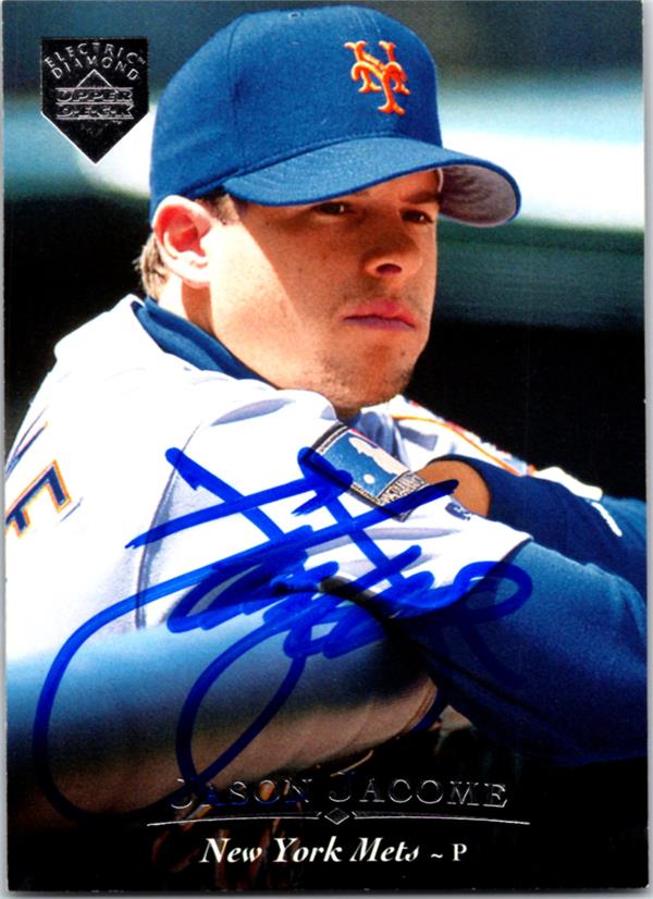 794178 Jason Jacome Autographed Baseball Card -   York Mets 1995 Upper Deck No.124