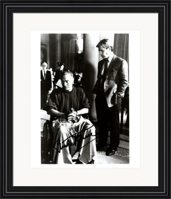 737997 Christopher Plummer Autographed 8 x 10 in. Photo - Actor No.19 Matted & Framed