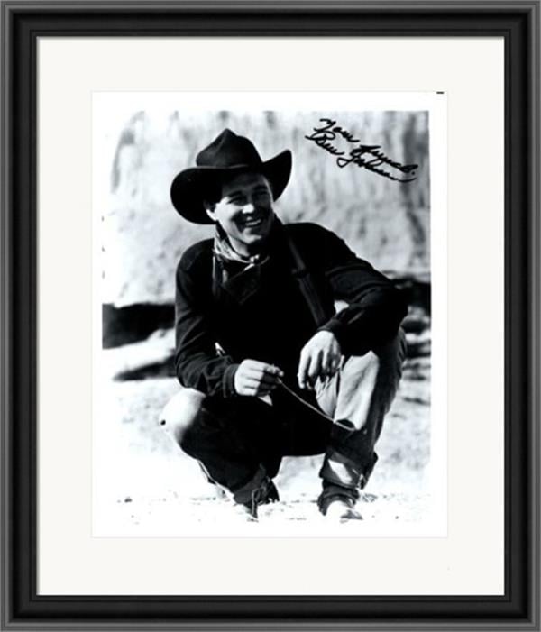748240 Russell Johnson Autographed 8 x 10 in. Photo - Actor No.1 Matted & Framed