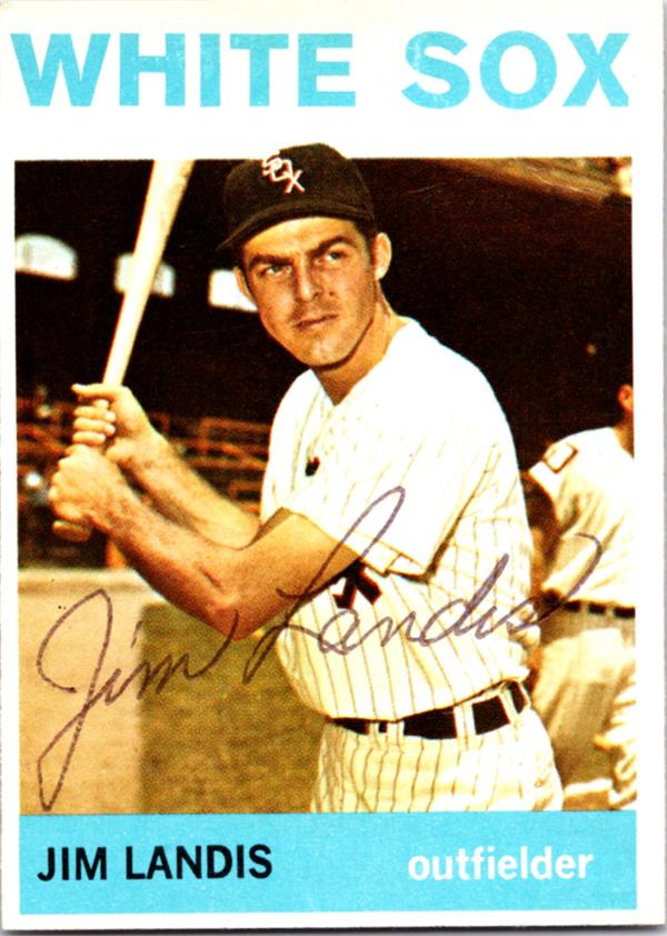 781066 Jim Landis Signed Baseball Card - Chicago White Sox 1964 Topps No.264