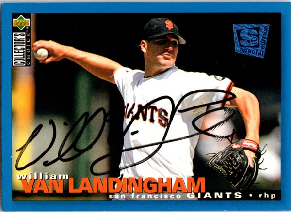 781500 William Van Landingham Autographed Baseball Card - San Francisco Giants 1994 Upper Deck Special No.109