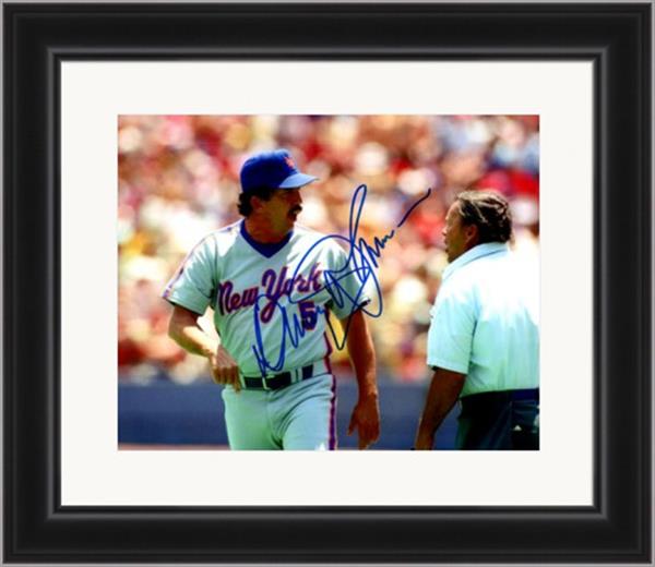782383 Davey Johnson Autographed 8 x 10 in. Photo -   York Mets No.SC6 Matted & Framed