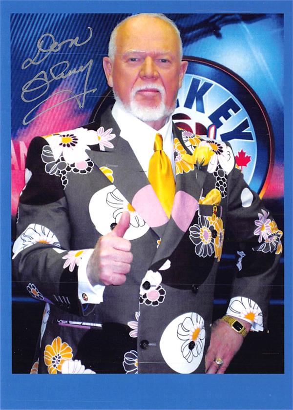 783394 Don Cherry Autographed Post Card - Hockey Night - 5 x 7 in.