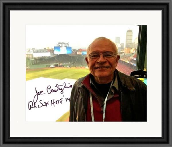 768440 Joe Castiglione Autographed 8 x 10 in. Photo - Boston Red Sox Broadcaster No.SC8 Matted & Framed Red Sox HOF 14