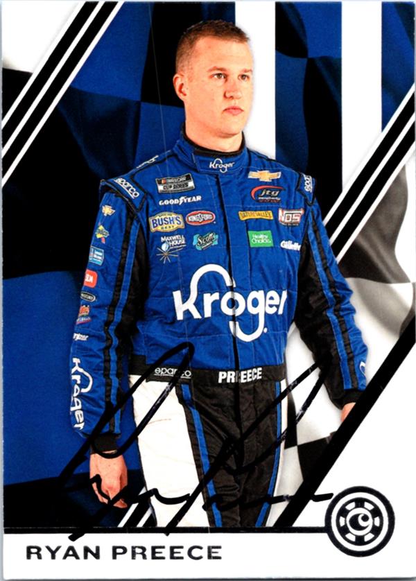 768503 Ryan Preece Autographed Trading Card - Auto Racing, Nascar, SC 2020 Panini Chronicles No.22