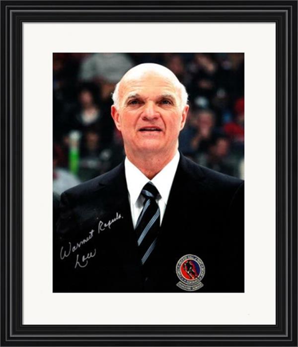 Picture of Autograph Warehouse 726324 Lou Lamoriello Autographed 8 x 10 in. Photo - Jersey Devils&#44; Hall of Famer No.SC3 Matted & Framed