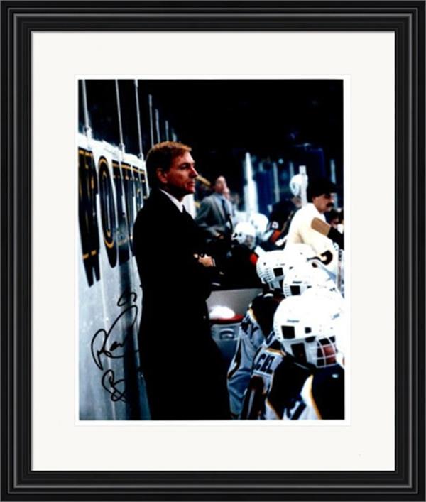 Picture of Autograph Warehouse 726204 Red Berenson Autographed 8 x 10 in. Photo - Michigan Wolverines Coach No.1 Matted & Framed