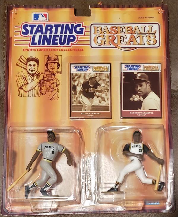 Picture of Autograph Warehouse 726334 Roberto Clemente Willie Stargell Starting Lineup Baseball Greats Figures - Sealed in Original Box Pirates
