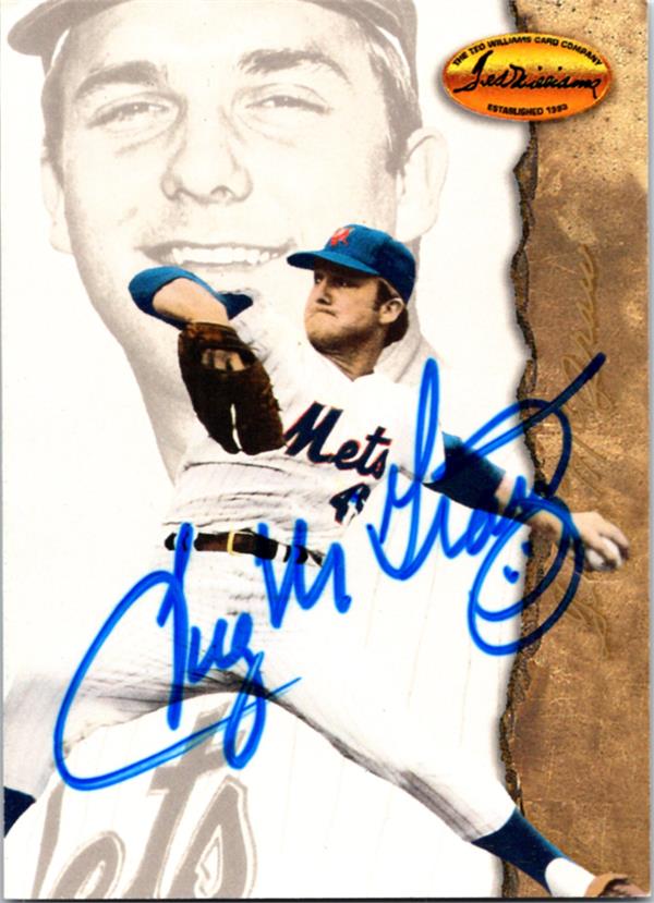 768558 Tug Mcgraw Autographed Baseball Card -   York Mets 1994 Ted Williams No.58