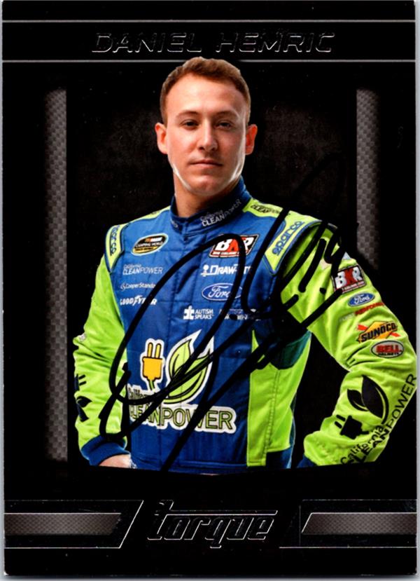 768507 Daniel Hemric Autographed Trading Card - Nascar Driver, SC 2016 Panini Torque No.64