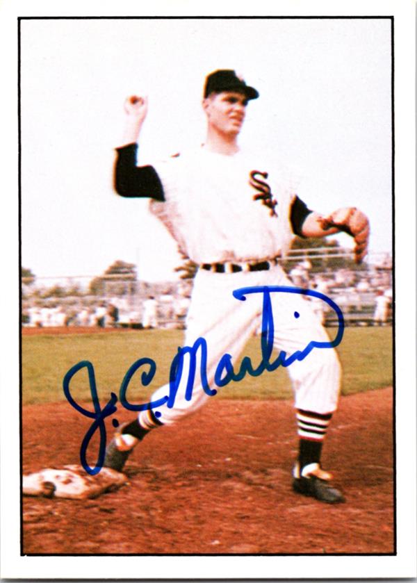 768958 J.C. Martin Autographed Baseball Card - Chicago White Sox 1981 TCMA No.419
