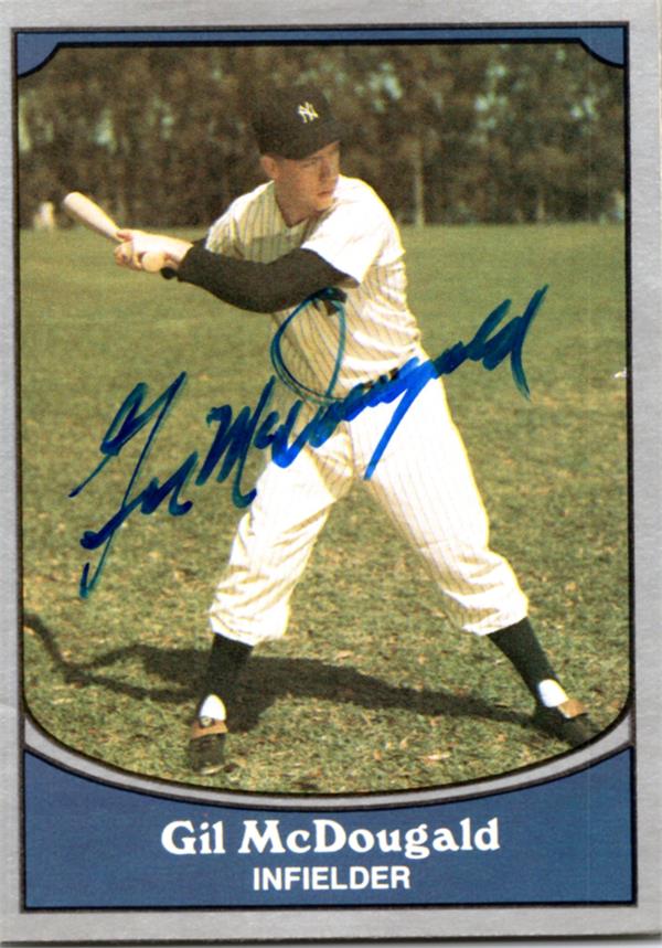 769068 Gil Mcdougald Autographed Baseball Card -   York Yankees 1990 Pacific Legends No.94