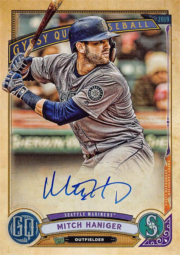782167 Mitch Haniger Autographed Baseball Card - Seattle Mariners 2019 Topps Gypsy Queen No.GQAMH Certified Edition