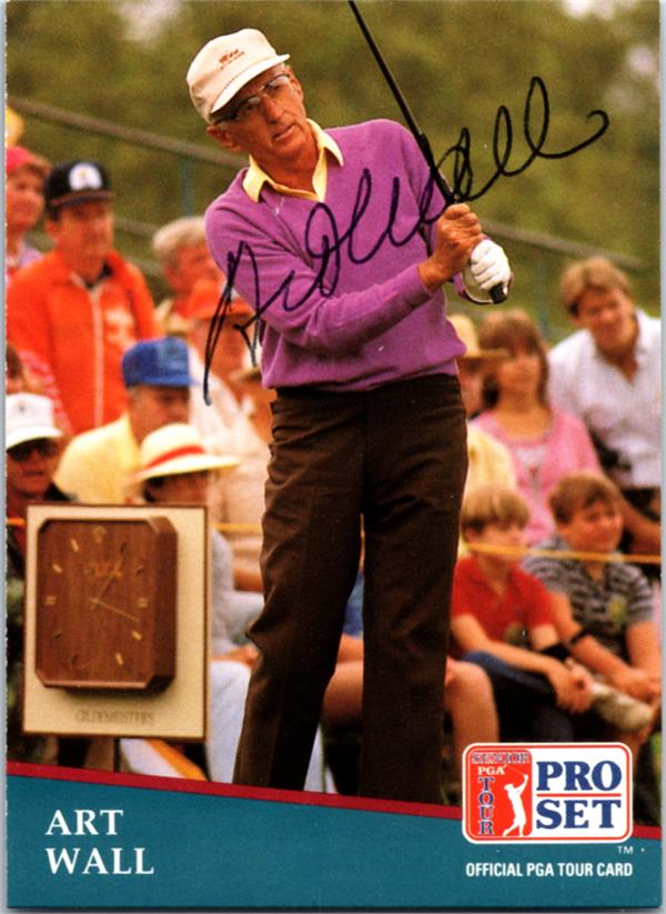 782242 Art Wall Autographed Golf Card - Duke Blue Devils 1991 Pro Set No.205 Ballpoint