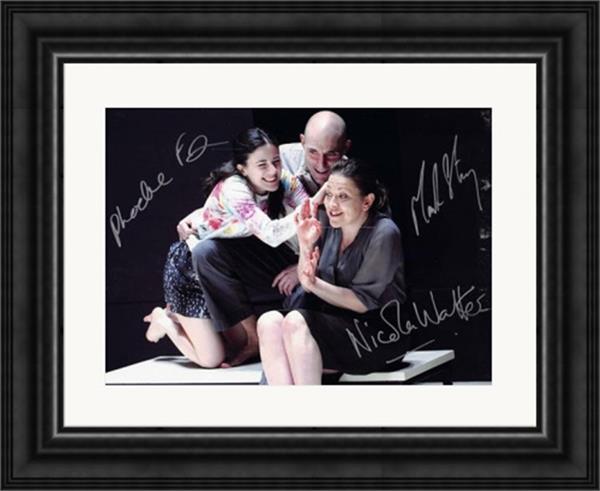 782328 A View From A Bridge 8 x 11 in. Photo - Autographed by Phoebe Fox Mark Strong Nicole Walker Broadway Play Image No.NG1 Matted Framed